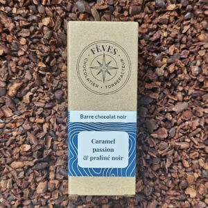 Barre caramel passion & praliné noir