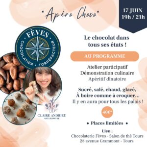 Apéro Choco - 17 Juin 2025 à 19h - Avec Claire Andrieu